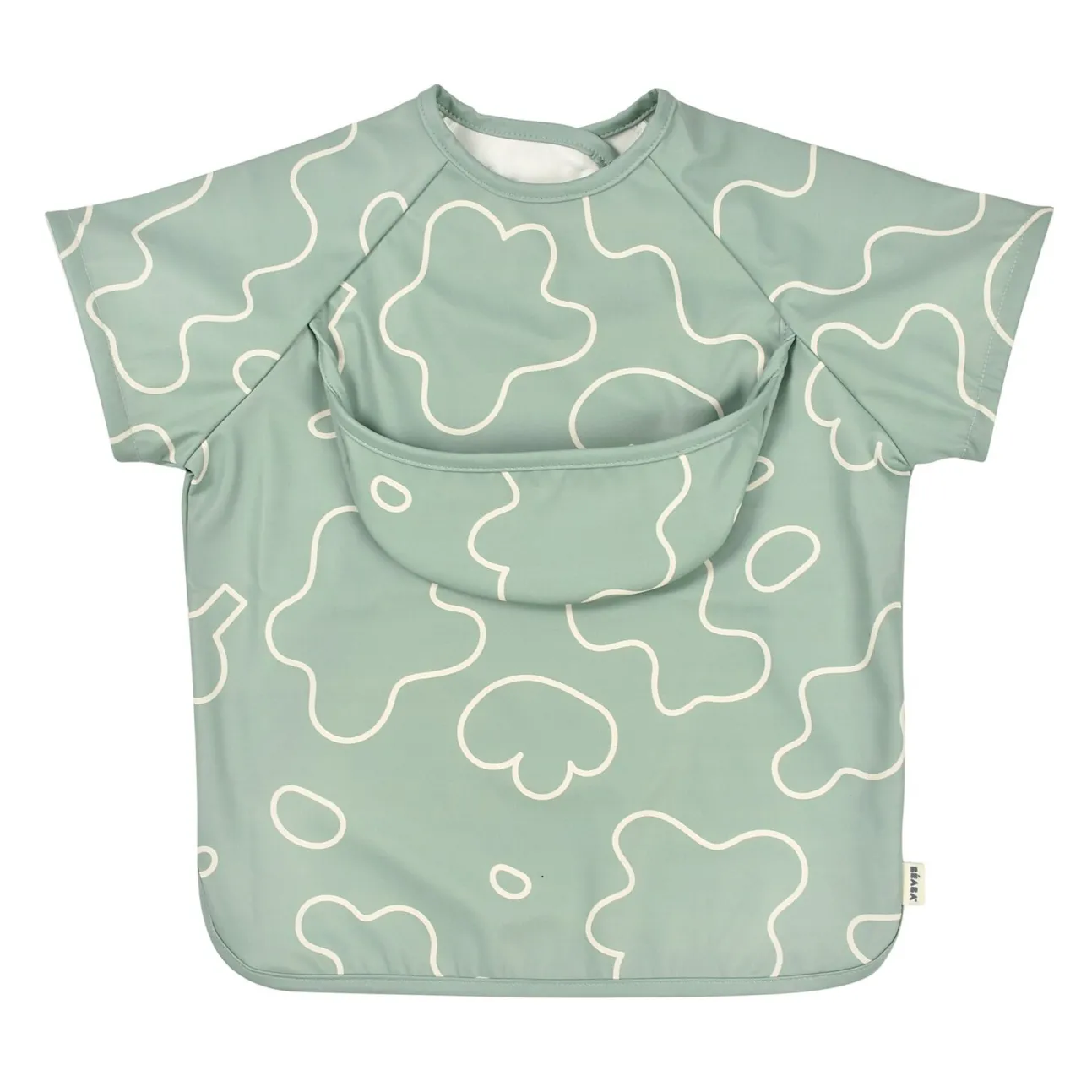 Bavoir A Manches Evolutif 2 En 1 Sage Green