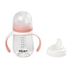 Biberon D'Apprentissage 2 En 1 210 Ml Old Pink