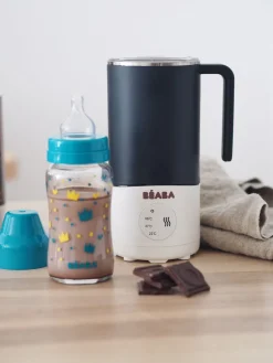 Biberon Verre Col Large 240Ml Blue