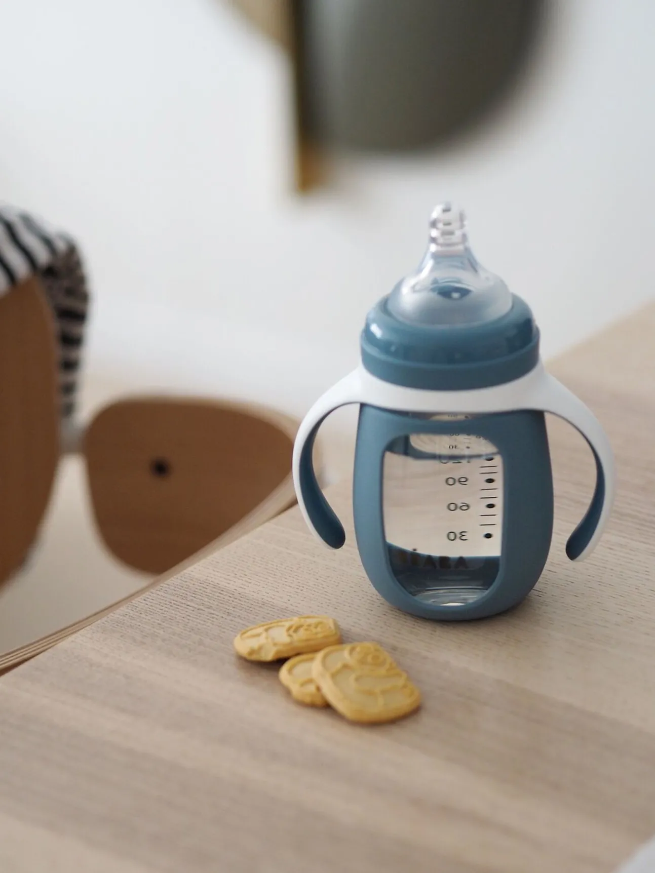 Biberon Verre D'Apprentissage 210 Ml Windy Blue