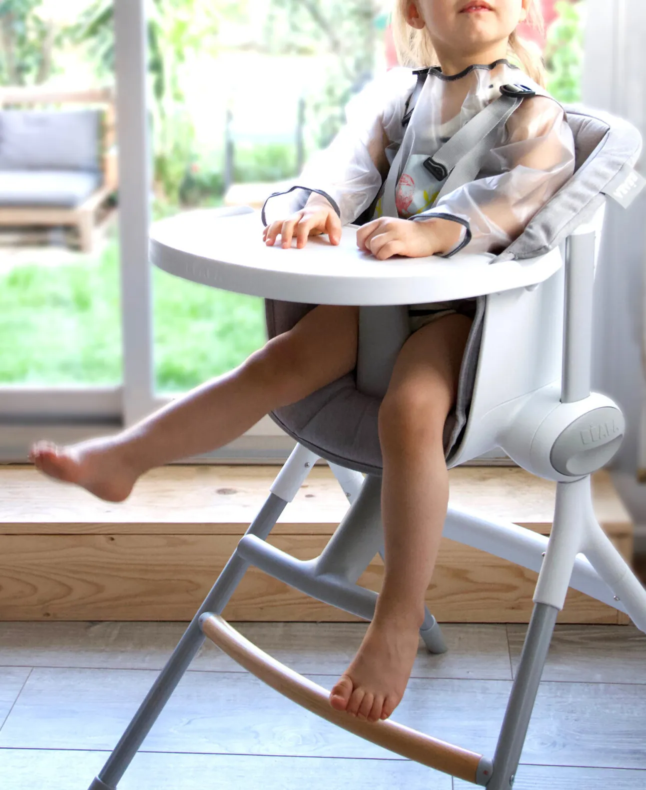 Chaise Haute Evolutive Up & Down White/Grey