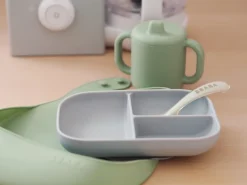 Coffret Repas Les Essentiels Grey / Sage Green