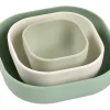 Lot De 3 Bols Silicone Gigogne Sage Green