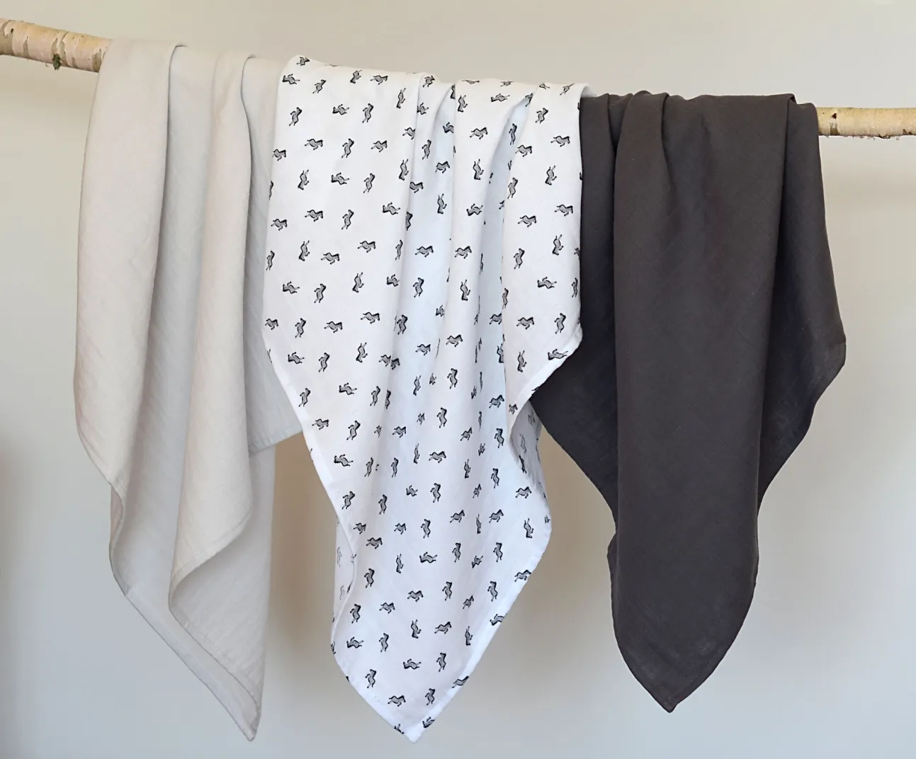 Lot De 3 Langes En Coton Savanna