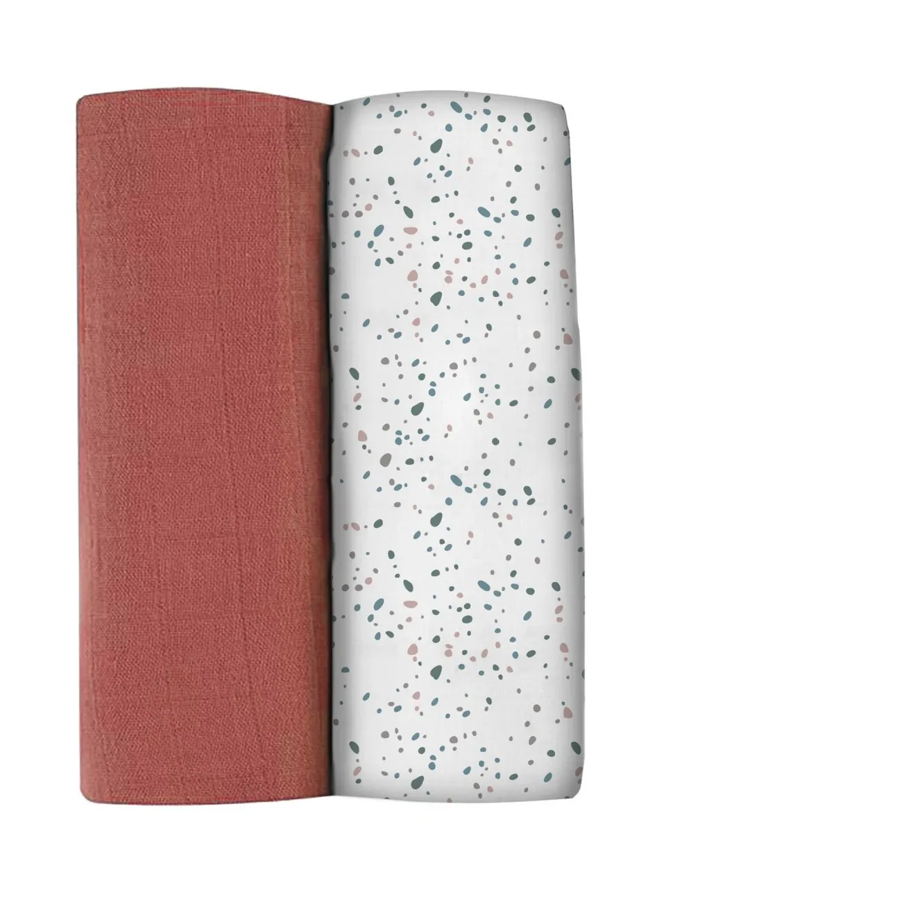 Lot De 2 Langes Xxl En Coton Hot Sauce/Terrazzo