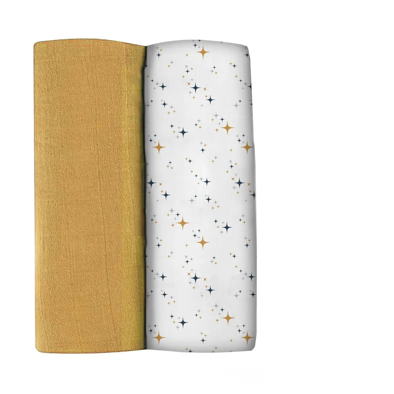 Lot De 2 Langes Xxl En Coton Honey Yellow/Starry Night