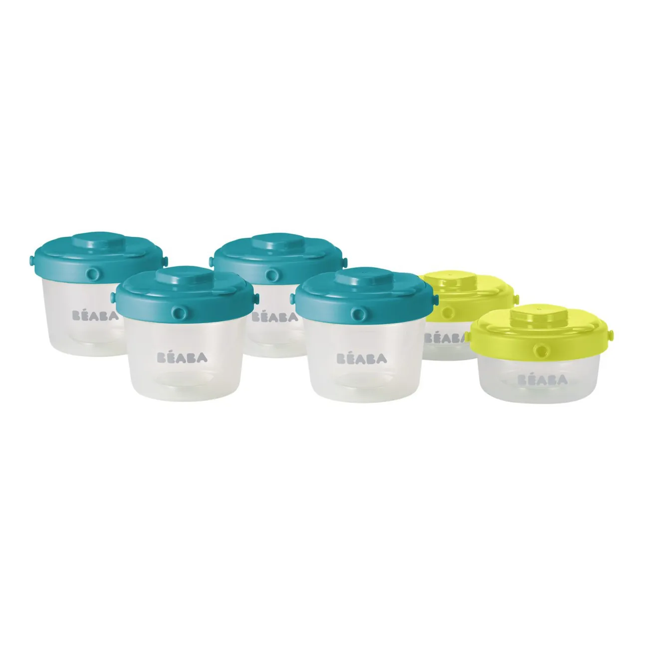 Lot De 6 Portions Clip 1Er Age 60 Et 120 Ml Neon