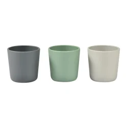 Lot De 3 Verres Silicone Velvet Grey / Sage Green