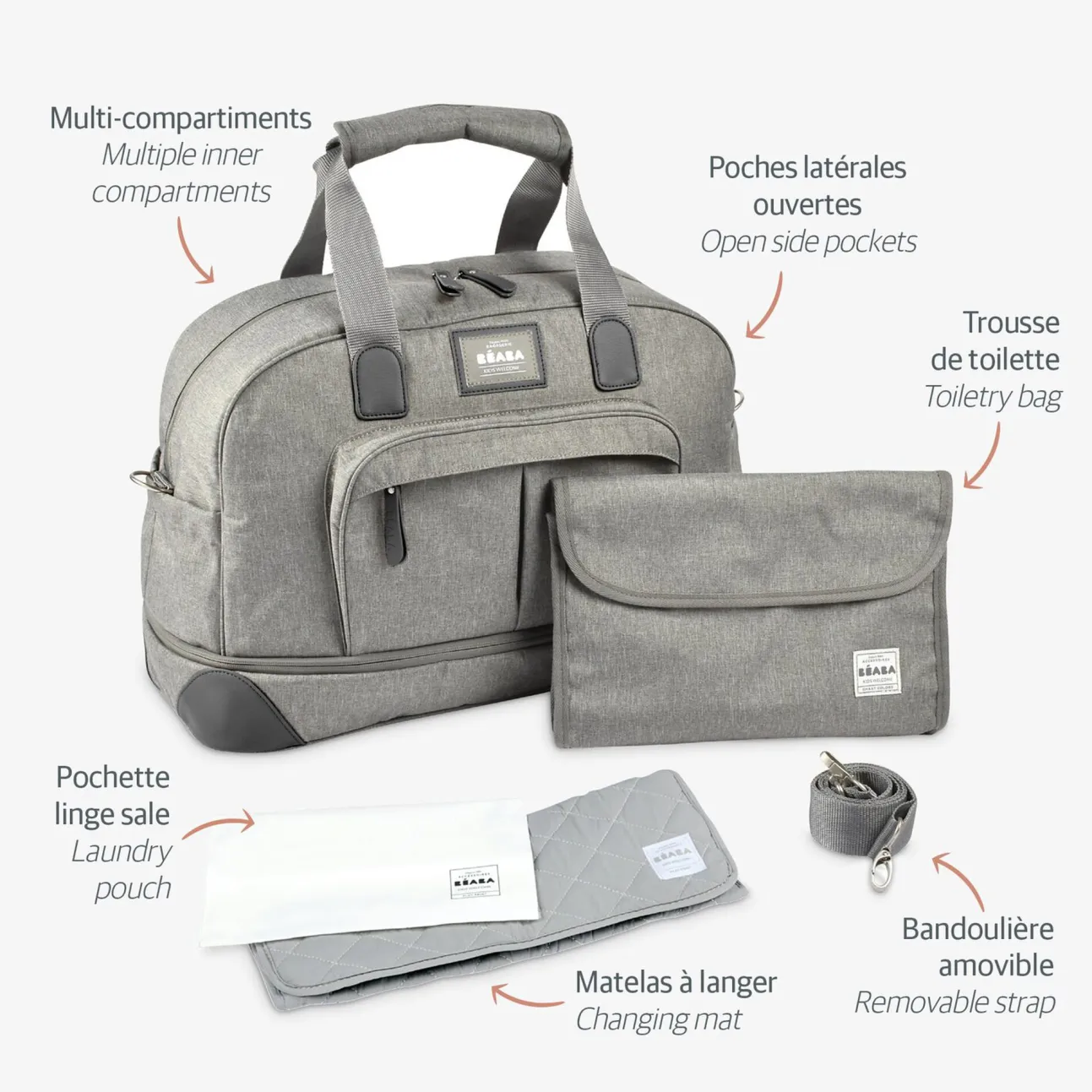 Sac De Voyage Amsterdam Heather Grey