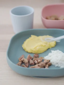 Set Vaisselle Silicone 4 Pieces Eucalyptus