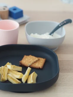 Set Vaisselle Silicone 4 Pieces Night-Blue