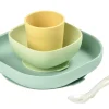 Set Vaisselle Silicone 4 Pieces Yellow