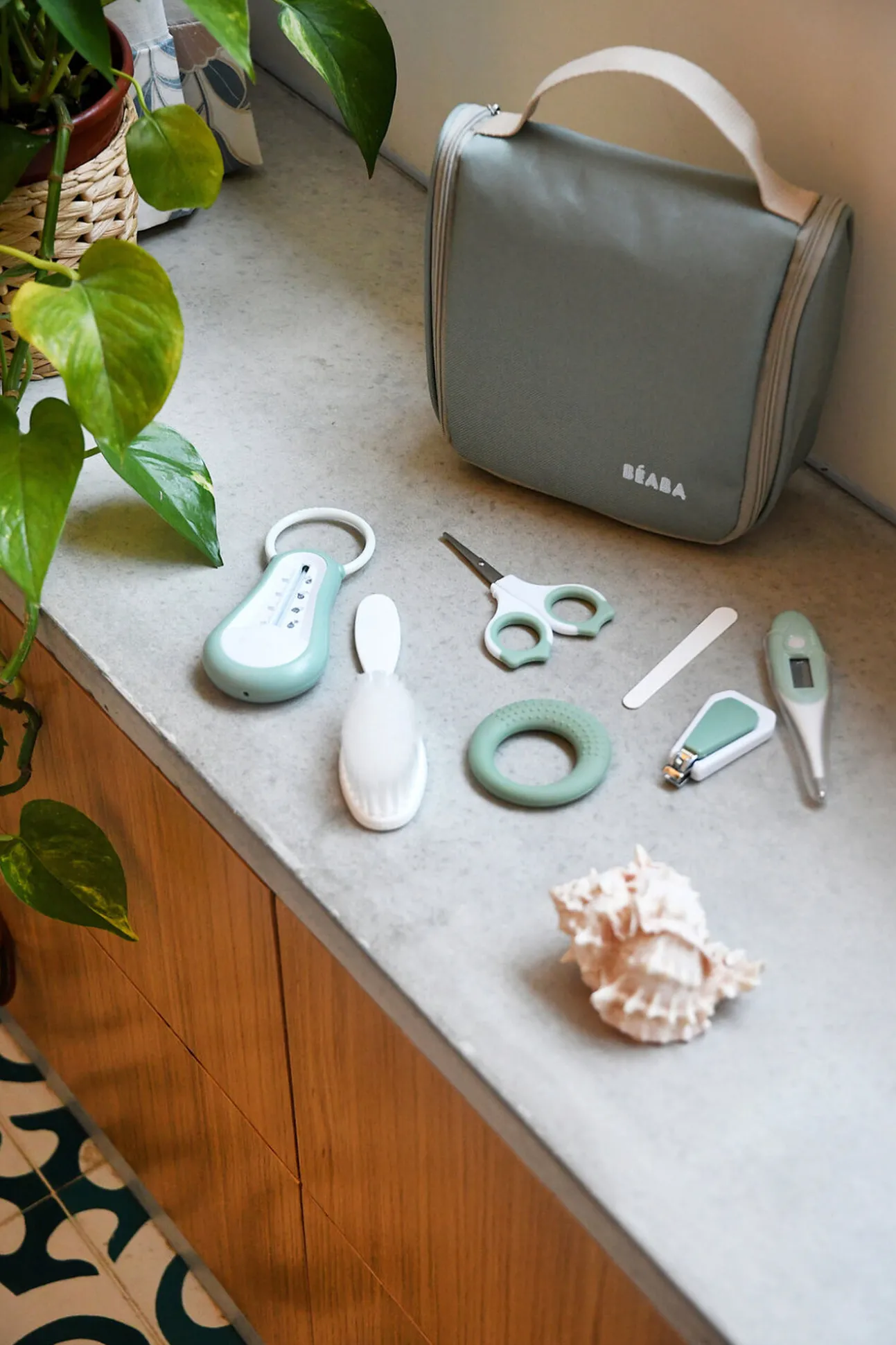 Trousse De Toilette Nomade Sage Green